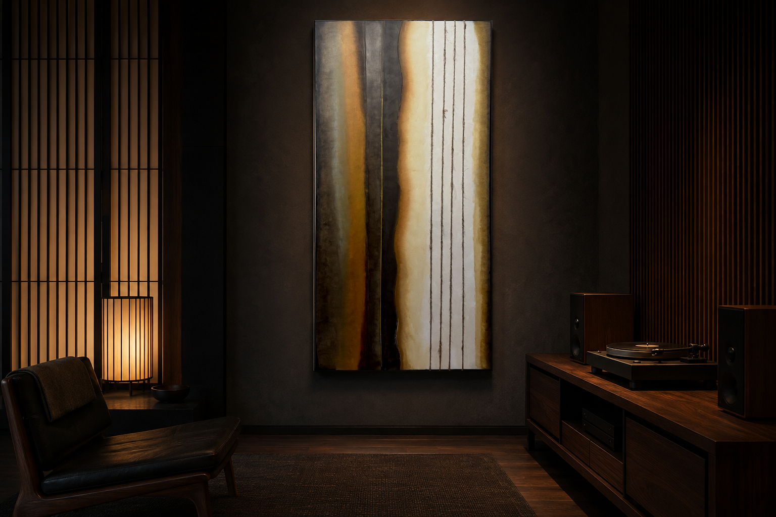 Midnight Rendezvous displayed in an interior